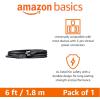 imageAmazon Basics PC Power Cord 12 feet AC Power Cord for Monitor Computer TV 3 Prong 18 AWG 125 Volts Black1Pack 1 Count