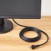 imageAmazon Basics PC Power Cord 12 feet AC Power Cord for Monitor Computer TV 3 Prong 18 AWG 125 Volts Black1Pack 1 Count