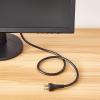 imageAmazon Basics PC Power Cord 12 feet AC Power Cord for Monitor Computer TV 3 Prong 18 AWG 125 Volts Black1Pack 1 Count