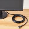 imageAmazon Basics PC Power Cord 12 feet AC Power Cord for Monitor Computer TV 3 Prong 18 AWG 125 Volts Black1Pack 1 Count