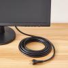 imageAmazon Basics PC Power Cord 12 feet AC Power Cord for Monitor Computer TV 3 Prong 18 AWG 125 Volts Black1Pack 1 Count