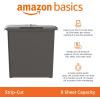 imageAmazon Basics Paper Shredder for Home and Office 8Sheet Strip Cut CD Credit Card Shredder 34 Gallon Wastebasket  BlackShredder New Model