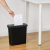 imageAmazon Basics Paper Shredder for Home and Office 8Sheet Strip Cut CD Credit Card Shredder 34 Gallon Wastebasket  BlackShredder New Model