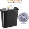 imageAmazon Basics Paper Shredder for Home and Office 8Sheet Strip Cut CD Credit Card Shredder 34 Gallon Wastebasket  BlackShredder New Model
