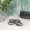 imageAmazon Basics Pony Tail Hair Ties  Bright 4 MM Elastics for All Types 32 CountBlack