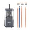 imageAmazon Basics Portable Electric Pencil Sharpener Helical Blade Auto Stop BatteryUSB Cord Operated Black 287 x 287 x 53 in