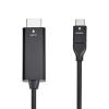 imageAmazon Basics Premium Aluminum USBC Source to HDMI Display Cable Adapter Thunderbolt 3 Compatible 4K60Hz 6Foot Black6Foot