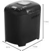 imageAmazon Basics Programmable Bread Maker 2 Pound NonStick Automatic Bread Making Machine 14 Settings for Breads Doughs GlutenFree Options and More LCD Display BlackBlack