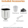 imageAmazon Basics Programmable Bread Maker 2 Pound NonStick Automatic Bread Making Machine 14 Settings for Breads Doughs GlutenFree Options and More LCD Display BlackBlack