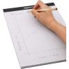 imageAmazon Basics QuadRuled Graph Paper Pad Pack of 2 85 Inch x 1175 Inch 100 SheetsPad White2 Pack