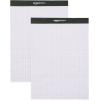 imageAmazon Basics QuadRuled Graph Paper Pad Pack of 2 85 Inch x 1175 Inch 100 SheetsPad White2 Pack