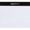 imageAmazon Basics QuadRuled Graph Paper Pad Pack of 2 85 Inch x 1175 Inch 100 SheetsPad White6 Pack