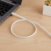 imageAmazon Basics RJ45 Cat 7 Ethernet Patch Cable Flat 600MHz Snagless Includes 15 Nails 30 Foot WhiteWhite