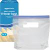 imageAmazon Basics Reclosable Freezer Quart Bags BPA Free 120 Count Previously SolimoGallon 90 Count Pack of 2