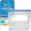 imageAmazon Basics Reclosable Freezer Quart Bags BPA Free 120 Count Previously SolimoQuart 120 Count