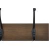 imageAmazon Basics Rectangular Farmhouse WallMounted Coat Rack with Storage Hooks 5 Hooks WhiteBarnwood