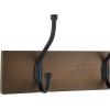 imageAmazon Basics Rectangular Farmhouse WallMounted Coat Rack with Storage Hooks 5 Hooks WhiteBarnwood