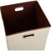 imageAmazon Basics Rectangular Foldable Laundry Basket Hamper BeigeBrown