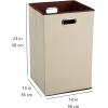 imageAmazon Basics Rectangular Foldable Laundry Basket Hamper BeigeBrown