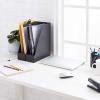 imageAmazon Basics Rectangular Plastic Desk Organizer Magazine Rack White 2PackBlack