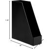 imageAmazon Basics Rectangular Plastic Desk Organizer Magazine Rack White 2PackBlack