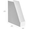 imageAmazon Basics Rectangular Plastic Desk Organizer Magazine Rack White 2PackWhite