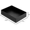 imageAmazon Basics Rectangular Plastic Desk Organizer with Storage Trays Accessory Tray 94 x 67 x 2 inch WhiteBlack
