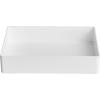 imageAmazon Basics Rectangular Plastic Desk Organizer with Storage Trays Accessory Tray 94 x 67 x 2 inch WhiteWhite