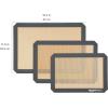 imageAmazon Basics Rectangular Silicone NonStick Food Safe Baking Mat 9quotx13quot 99quotx148quot and 165quotx116quot BeigeGray Pack of 3