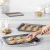 imageAmazon Basics Rectangular Silicone NonStick Food Safe Baking Mat 9quotx13quot 99quotx148quot and 165quotx116quot BeigeGray Pack of 3