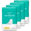 imageAmazon Basics Regular Absorbency Pads for Women Ultra Thin with FlexiWings Unscented Size 1 36 Count 1 PackSize 1