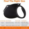 imageAmazon Basics Retractable Pet Leash for Dogs under 44 lbs Locking Mechanism Small  16ft BlackLarge  24ft