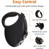 imageAmazon Basics Retractable Pet Leash for Dogs under 44 lbs Locking Mechanism Small  16ft BlackLarge  24ft