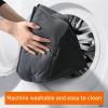 imageAmazon Basics Round Dog Bed for Medium Dogs Cat Beds for Indoor Cats Washable Pet Bed with Soft Plush Cushion AntiSlip Bottom 25x21x8 Inches GrayM25218