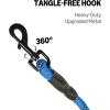 imageAmazon Basics Round Dog Leash Heavy Duty Durable Rope for Small Medium and Large Dogs Lightweight Design for Walking Training and Outdoor Activities Blue 6 FtBlue