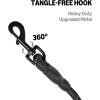 imageAmazon Basics Round Dog Leash Heavy Duty Durable Rope for Small Medium and Large Dogs Lightweight Design for Walking Training and Outdoor Activities Blue 6 FtBlack