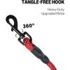 imageAmazon Basics Round Dog Leash Heavy Duty Durable Rope for Small Medium and Large Dogs Lightweight Design for Walking Training and Outdoor Activities Blue 6 FtRed