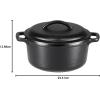 imageAmazon Basics Round PreSeasoned Cast Iron Dutch Oven Pot with Lid and Dual Handles HeavyDuty ampamp Large 7Quart Black2Quart