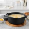 imageAmazon Basics Round PreSeasoned Cast Iron Dutch Oven Pot with Lid and Dual Handles HeavyDuty ampamp Large 7Quart Black7Quart
