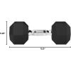 imageAmazon Basics Rubber Hex Dumbbell Hand Weight25 Pounds