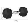 imageAmazon Basics Rubber Hex Dumbbell Hand Weight35 Pounds