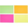 imageAmazon Basics Ruled Lined Index Note Cards 500 Count 5 Pack of 100 White 4 in x 6 inAssorted Neon