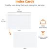 imageAmazon Basics Ruled Lined Index Note Cards 500 Count 5 Pack of 100 White 4 in x 6 inWhite