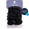 imageAmazon Basics Satin Scrunchies Black Hair Ties Pack of 8