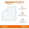 imageAmazon Basics Scented Dog and Puppy Pee Pads 5Layer LeakProof Super Absorbent QuickDry Surface Potty Training Regular 22x22quot 100 Count Blue ampamp WhiteRegular 150 Count