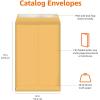 imageAmazon Basics Self Adhesive Catalog Mailing Envelopes Peel and Seal 6x9 Inch Brown Kraft 100Pack100Pack