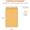 imageAmazon Basics Self Adhesive Catalog Mailing Envelopes Peel and Seal 6x9 Inch Brown Kraft 100Pack100Pack
