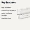 imageAmazon Basics Shower Doors Bottom Seal Drip Rail for 38quot Thick Glass 387 inches LengthDrip Rail for 38 Thick Glass