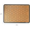 imageAmazon Basics Silicone Rectangular Baking Mat NonStick Reusable Oven Bakeware 165quot x 116quot New BeigeGray Pack of 2BeigeGray