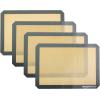 imageAmazon Basics Silicone Rectangular Baking Mat NonStick Reusable Oven Bakeware 165quot x 116quot New BeigeGray Pack of 2BeigeGray